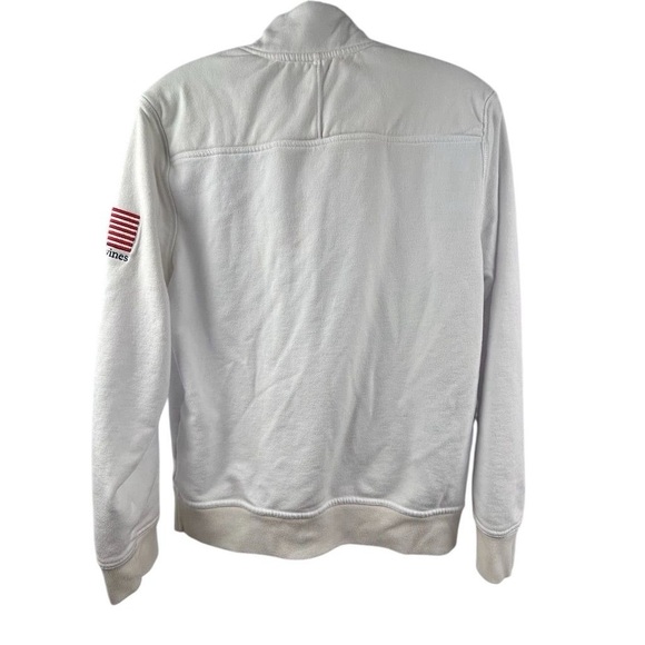 Vineyard Vines Men's S White Quarter Zip Pullover Sweatshirt Casual - Picture 11 of 11